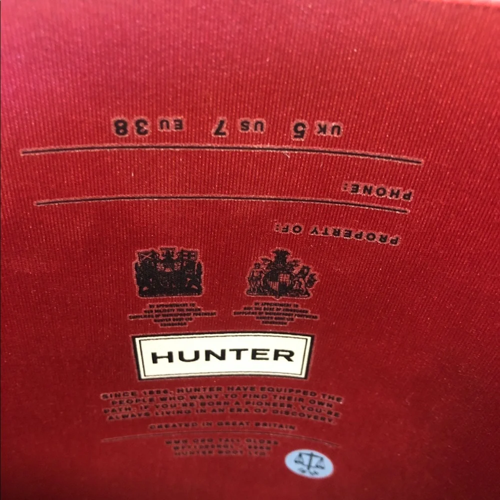 Hunter Red Gloss Tall Rain Boots - Picture 4 of 10